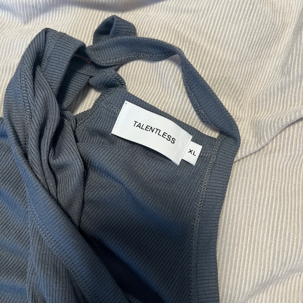 TALENTLESS Rib Halter Tank XL - Picture 2 of 5